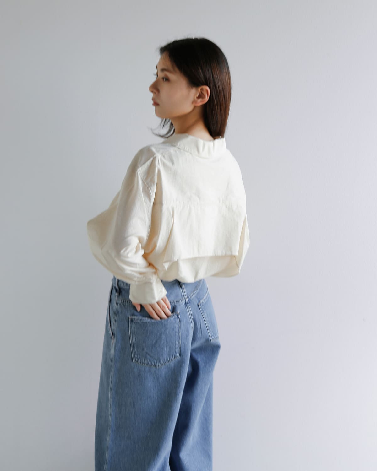 MANOF(マノフ)バックレイヤードシアー シャツ 80122-4063