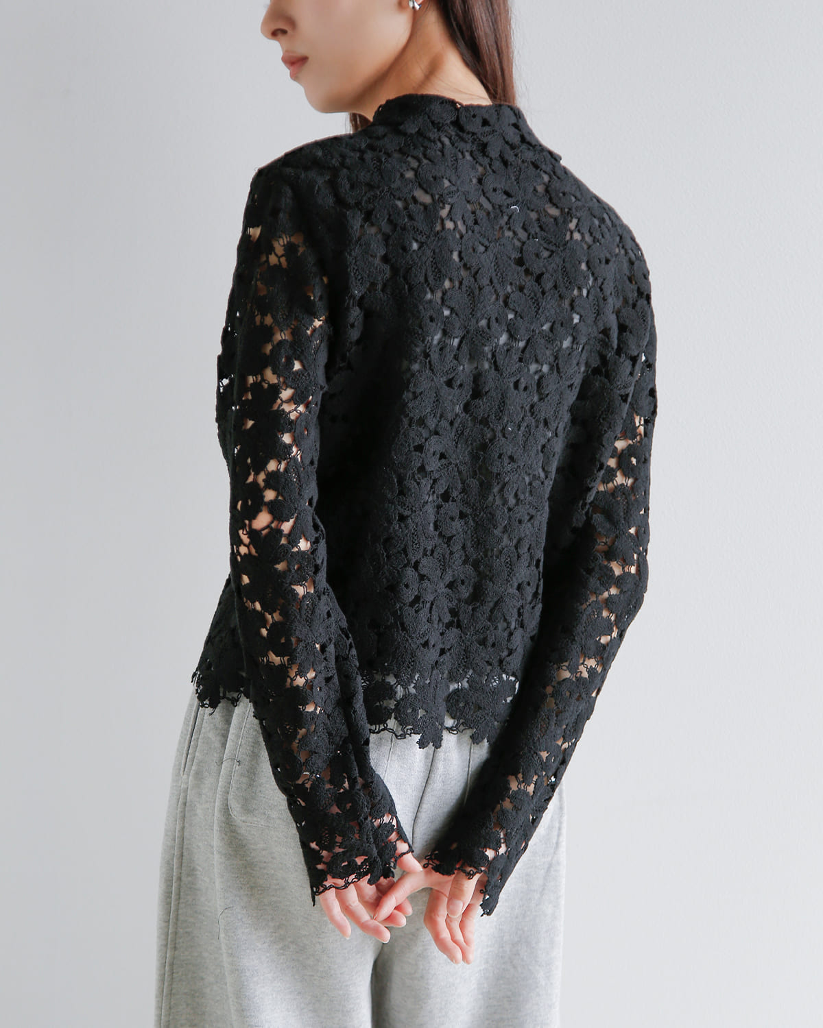 MANOF(マノフ)コットンレースショートシャツ 80122-4073