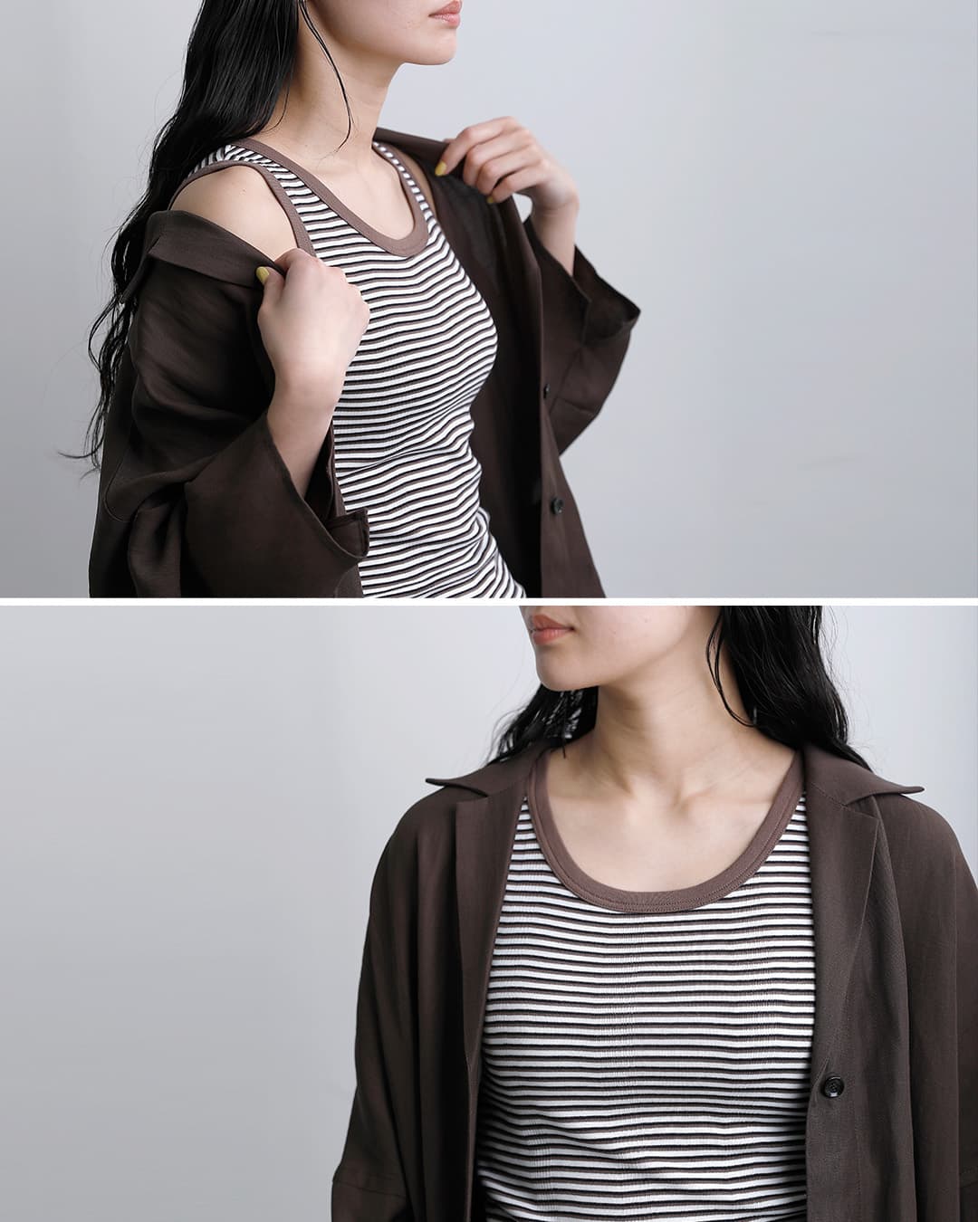 MILLER(ミラー)コットン パネルリブ タンクトップ 808c