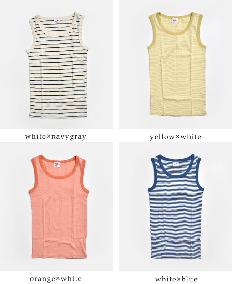 MILLER(ミラー)コットン パネルリブ タンクトップ 808c