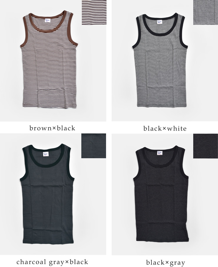 MILLER(ミラー)コットン パネルリブ タンクトップ 808c