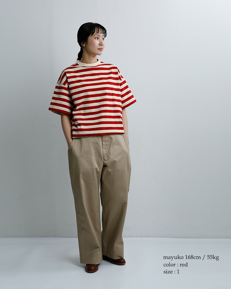 HAVERSACK(ハバーサック)度詰天竺ボーダー半袖Tシャツ812624