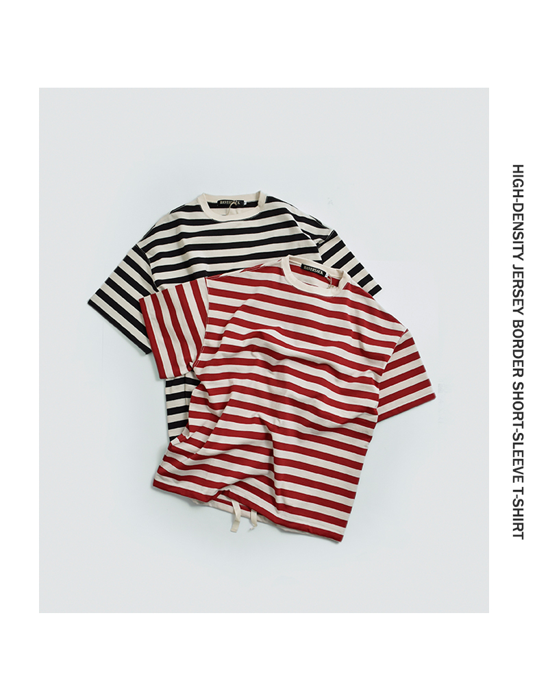 HAVERSACK(ハバーサック)度詰天竺ボーダー半袖Tシャツ812624