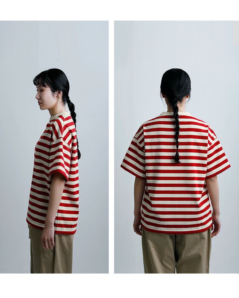 HAVERSACK(ハバーサック)度詰天竺ボーダー半袖Tシャツ812624