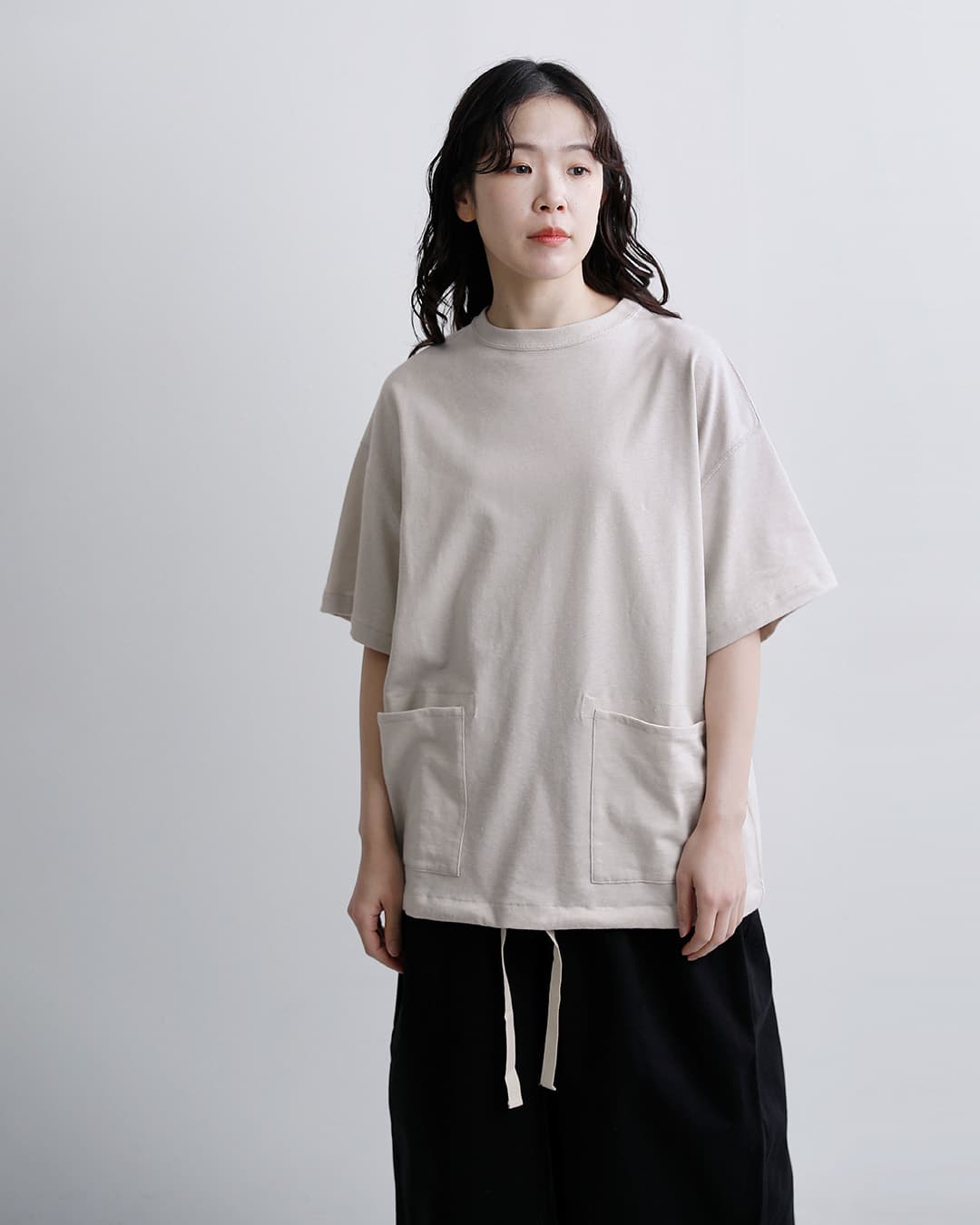 HAVERSACK(ハバーサック)コットンヘンプ天竺 ルーズフィット Tシャツ 812625