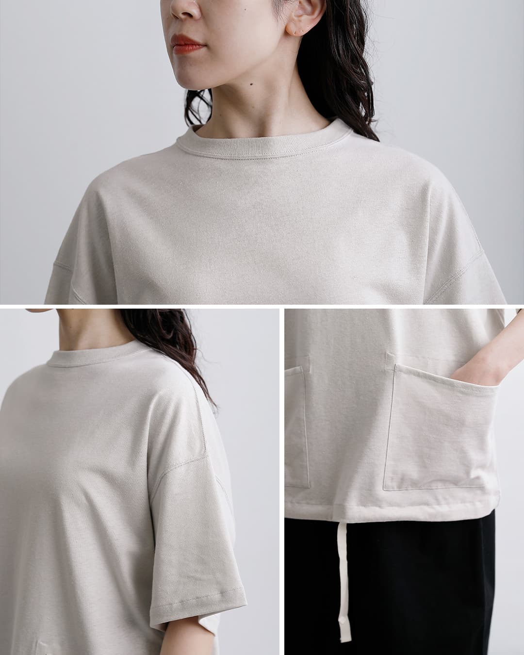 HAVERSACK(ハバーサック)コットンヘンプ天竺 ルーズフィット Tシャツ 812625