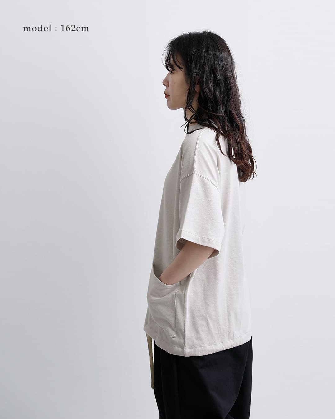 HAVERSACK(ハバーサック)コットンヘンプ天竺 ルーズフィット Tシャツ 812625