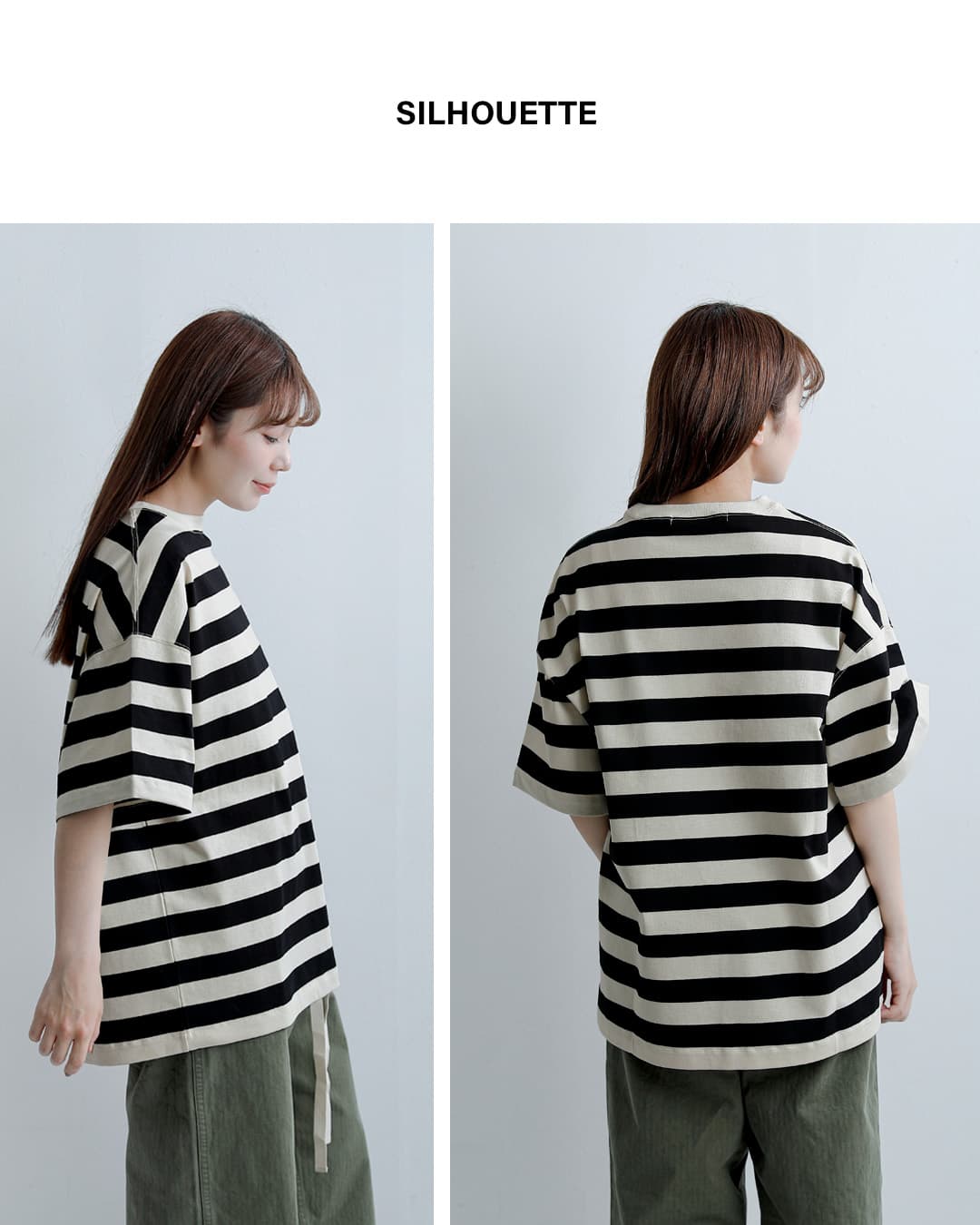 HAVERSACKaranciato別注 コットン カヴェール天竺 ボーダー 半袖 Tシャツ 812627