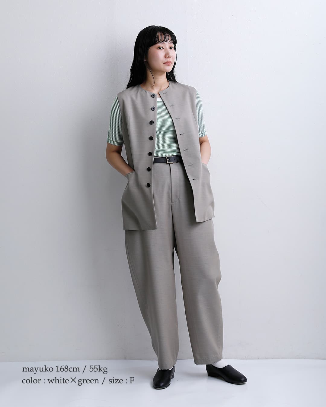 MILLERコットン パネルリブ ハーフスリーブ Tシャツ 822c