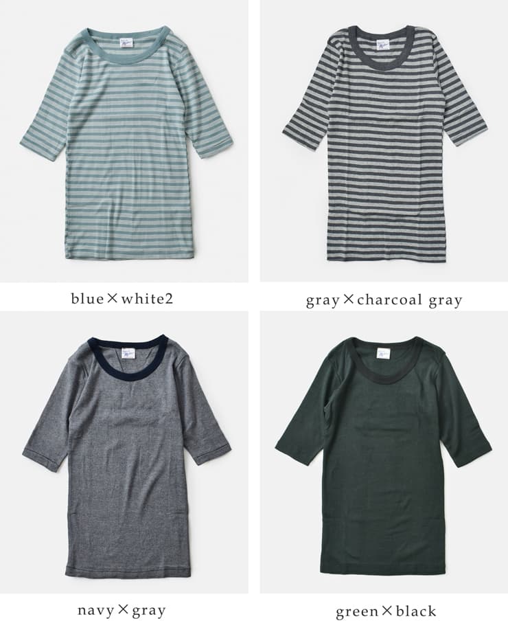 MILLERコットン パネルリブ ハーフスリーブ Tシャツ 822c