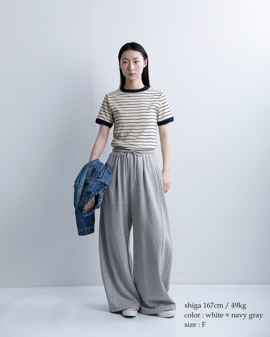 MILLERコットン パネルリブ ショートスリーブ Tシャツ 849c