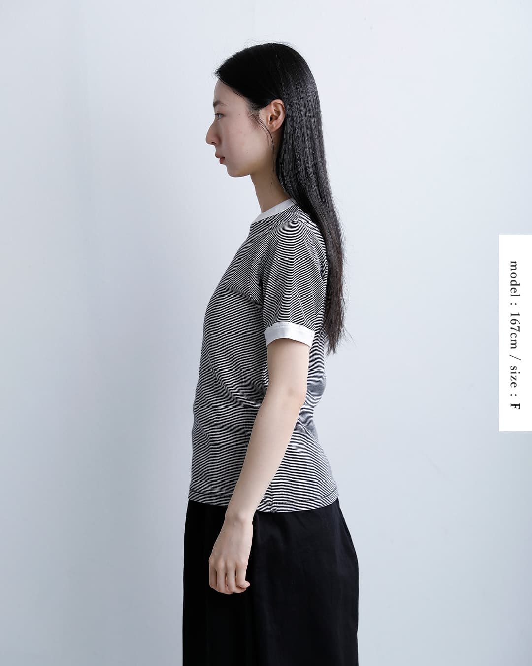 MILLERコットン パネルリブ ショートスリーブ Tシャツ 849c