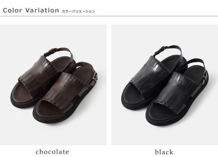 BRADOR(ブラドール)レザーキルトバックストラップフラットサンダル85-641