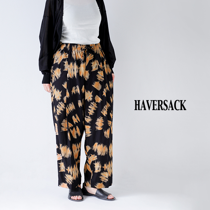 HAVERSACK(ハバーサック)プリントイージーパンツ862606-8