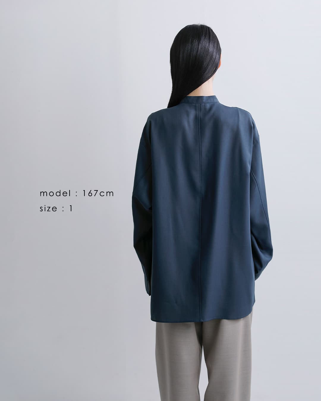 LOEFF(ロエフ)ヘンリーネック ロングスリーブ シャツ 8811-2-000006