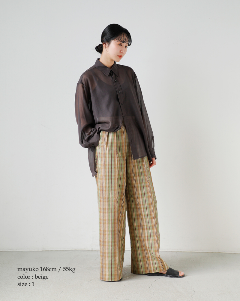 LOEFF(ロエフ)チェックヘビーバギーパンツ8814-2-000002