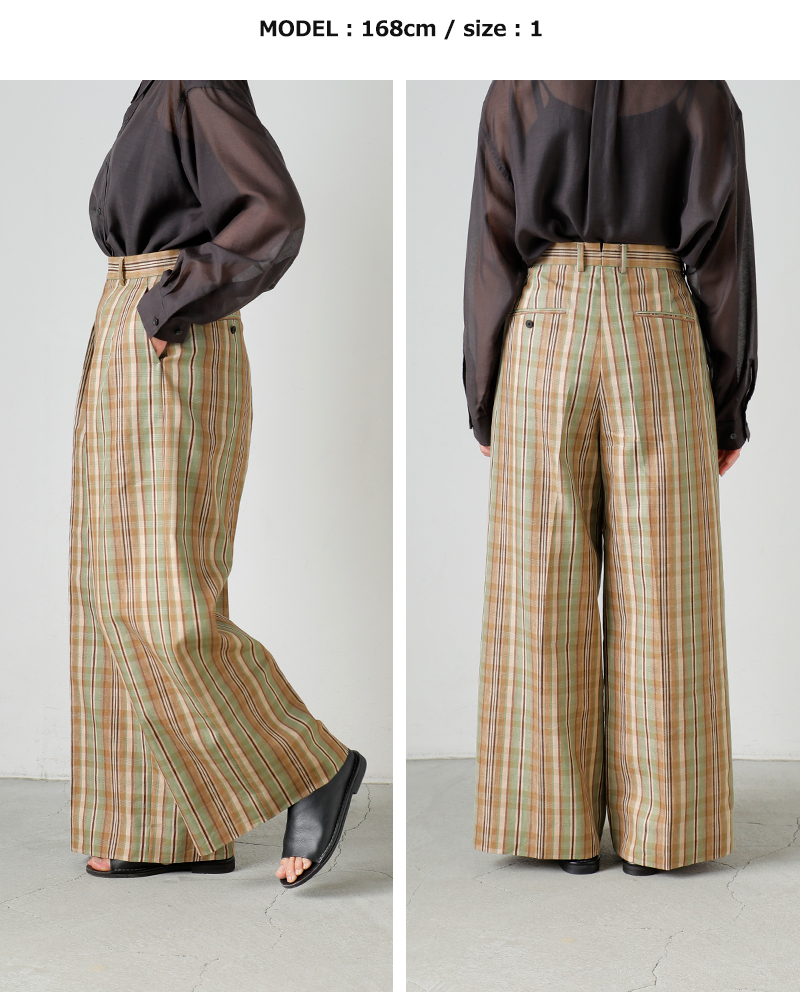 LOEFF(ロエフ)チェックヘビーバギーパンツ8814-2-000002