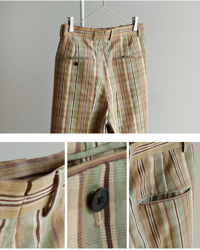 LOEFF(ロエフ)チェックヘビーバギーパンツ8814-2-000002