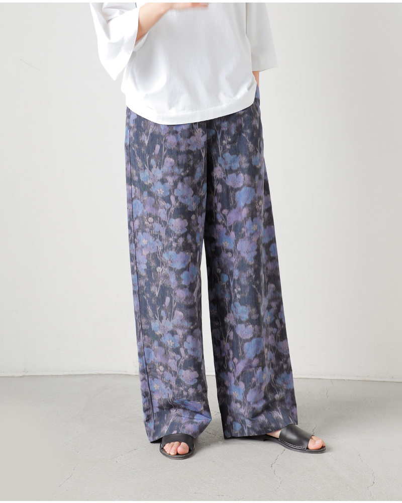 LOEFF(ロエフ)フラワープリントハーレムイージーパンツ8814-2-000004