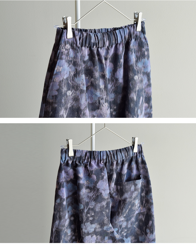 LOEFF(ロエフ)フラワープリントハーレムイージーパンツ8814-2-000004