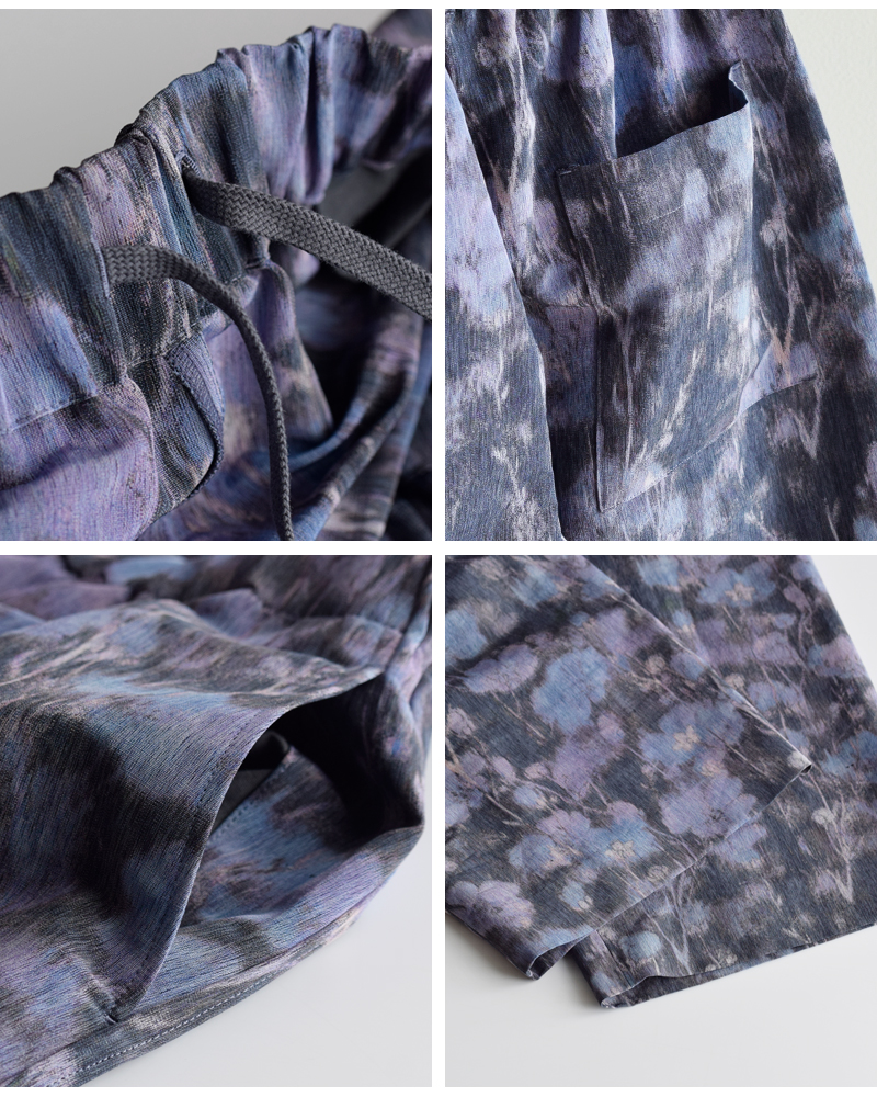 LOEFF(ロエフ)フラワープリントハーレムイージーパンツ8814-2-000004