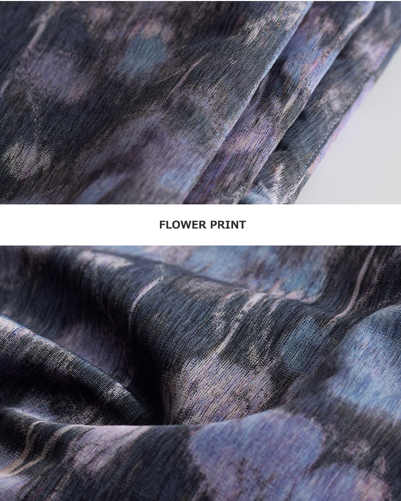 LOEFF(ロエフ)フラワープリントハーレムイージーパンツ8814-2-000004