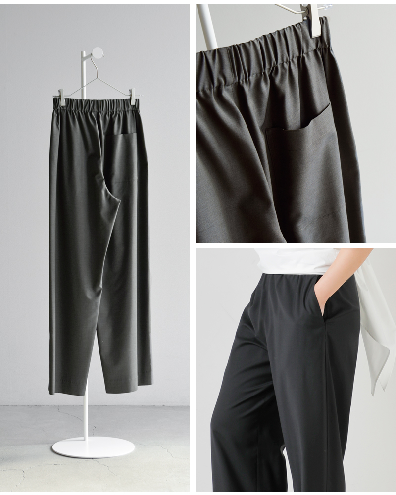 LOEFF(ロエフ)ウールトロハーレムパンツ8814-2-000006