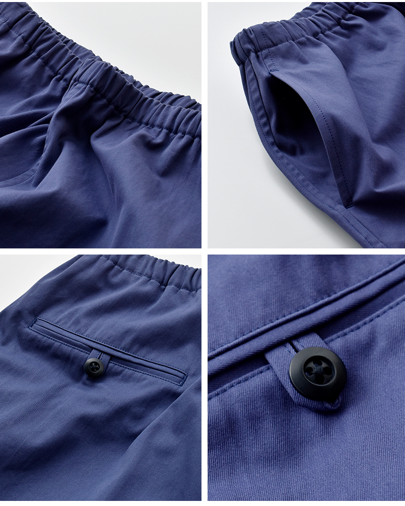 LOEFF(ロエフ)コットンギャバワイドテーパードトラウザーパンツ8814-2-000008