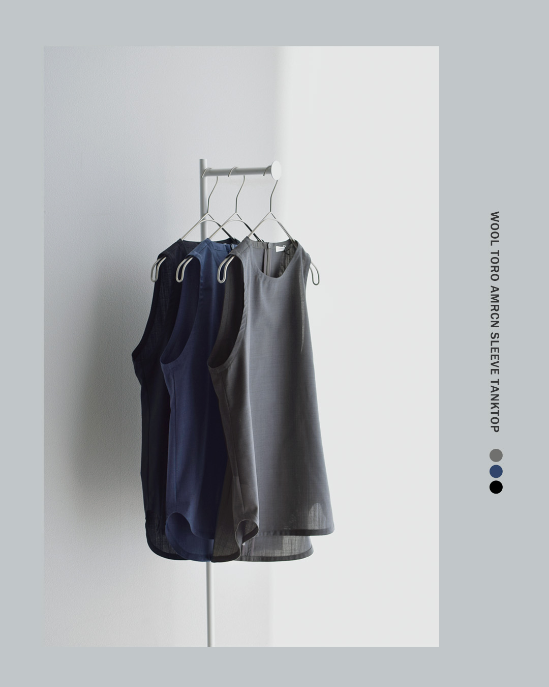 LOEFF(ロエフ)ウールトロ アメリカンスリーブ タンクトップ 8816-2-000001