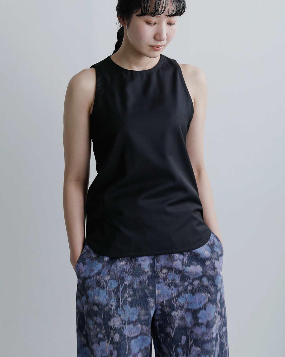 LOEFF(ロエフ)ウールトロ アメリカンスリーブ タンクトップ 8816-2-000001