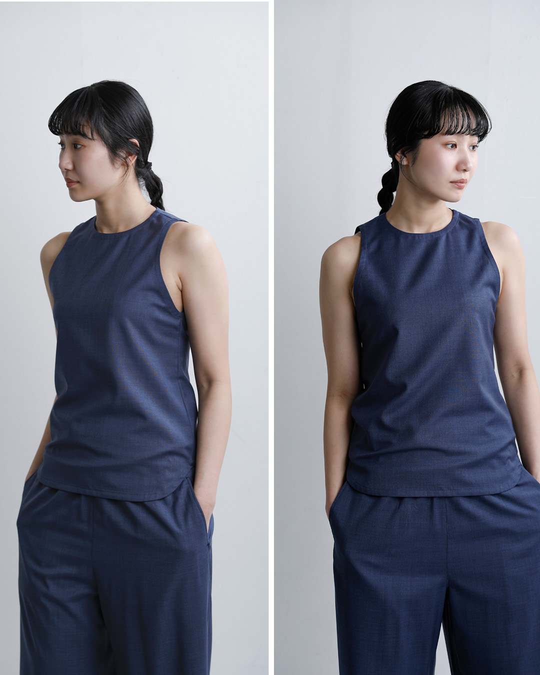 LOEFF(ロエフ)ウールトロ アメリカンスリーブ タンクトップ 8816-2-000001