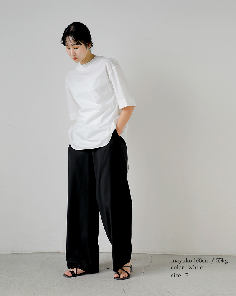 LOEFF(ロエフ)スビンコットンブロードフィッシュテイルシャツ8816-2-000004