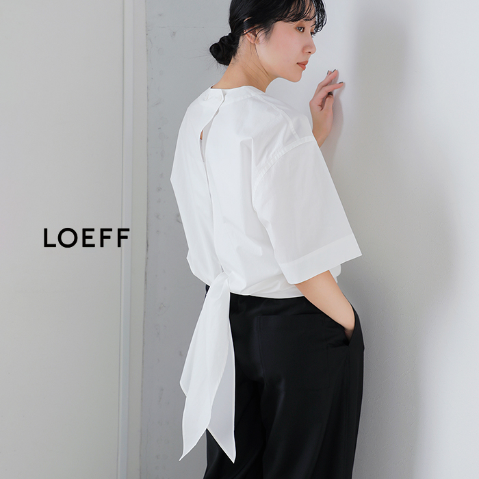 LOEFF(ロエフ)スビンコットンブロードフィッシュテイルシャツ8816-2-000004
