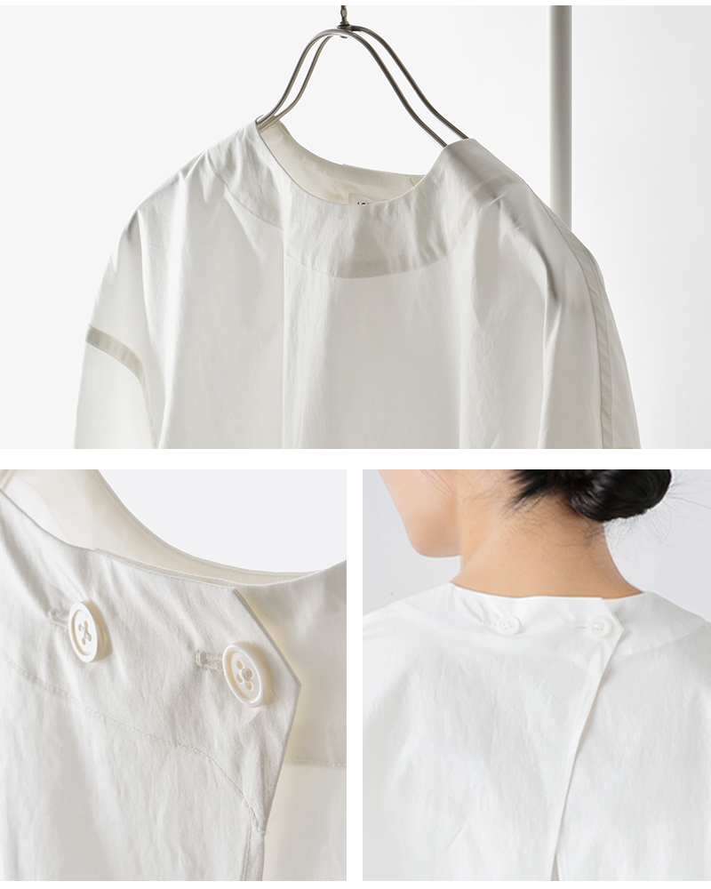 LOEFF(ロエフ)スビンコットンブロードフィッシュテイルシャツ8816-2-000004