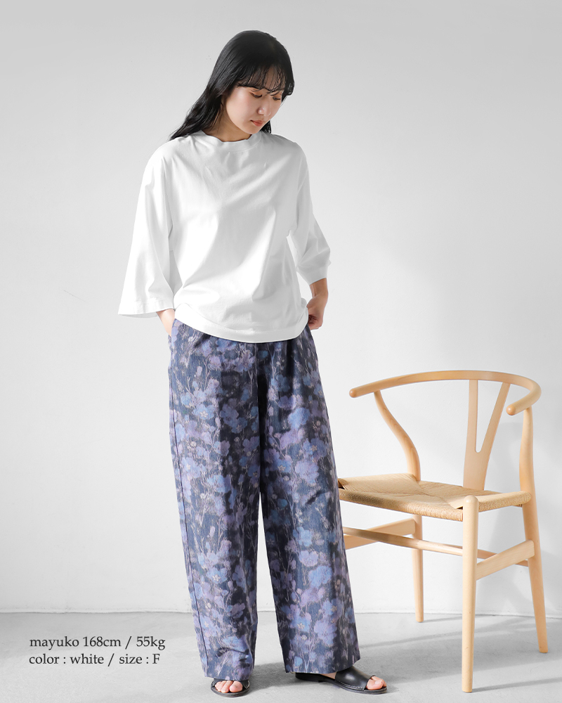 LOEFF(ロエフ)スビンコットン天竺ボックスTシャツ8817-6-000004