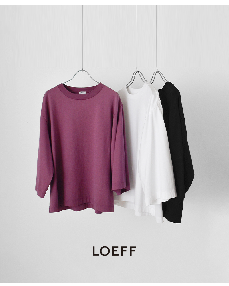 LOEFF(ロエフ)スビンコットン天竺ボックスTシャツ8817-6-000004