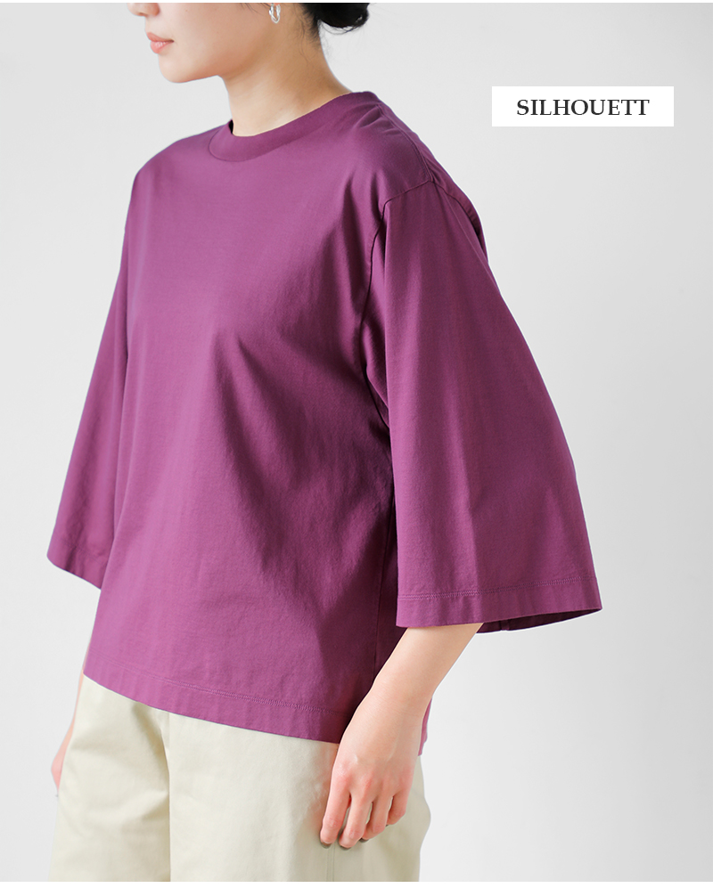 LOEFF(ロエフ)スビンコットン天竺ボックスTシャツ8817-6-000004