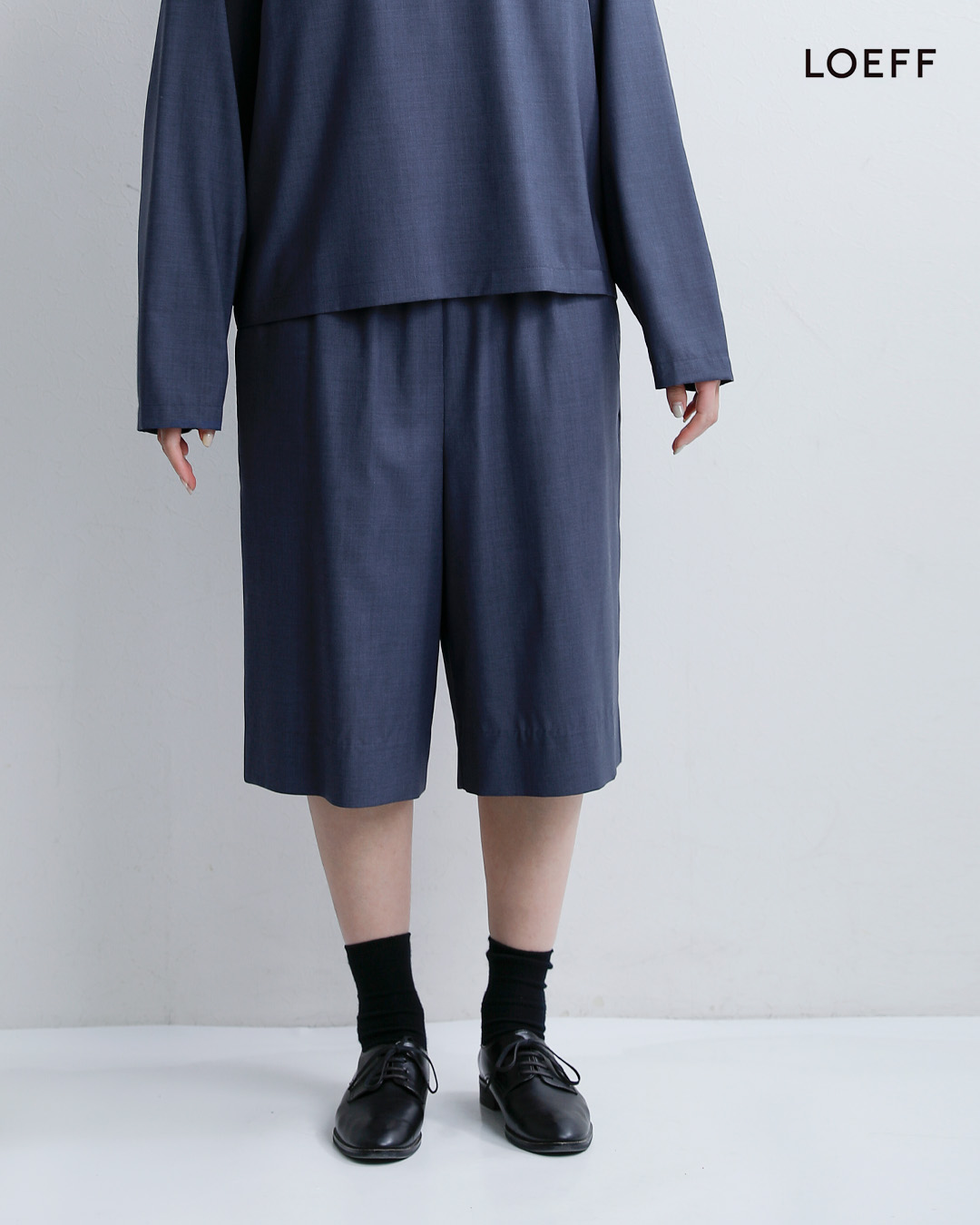 LOEFF(ロエフ)ウールトロ キュロットパンツ 8819-2-000001