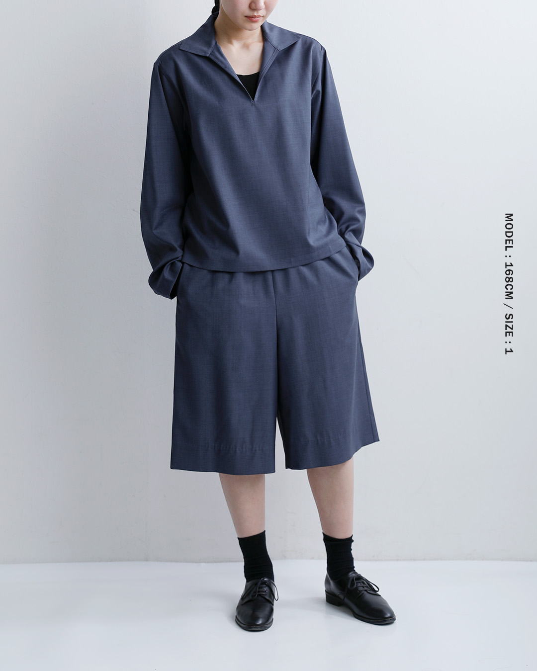 LOEFF(ロエフ)ウールトロ キュロットパンツ 8819-2-000001