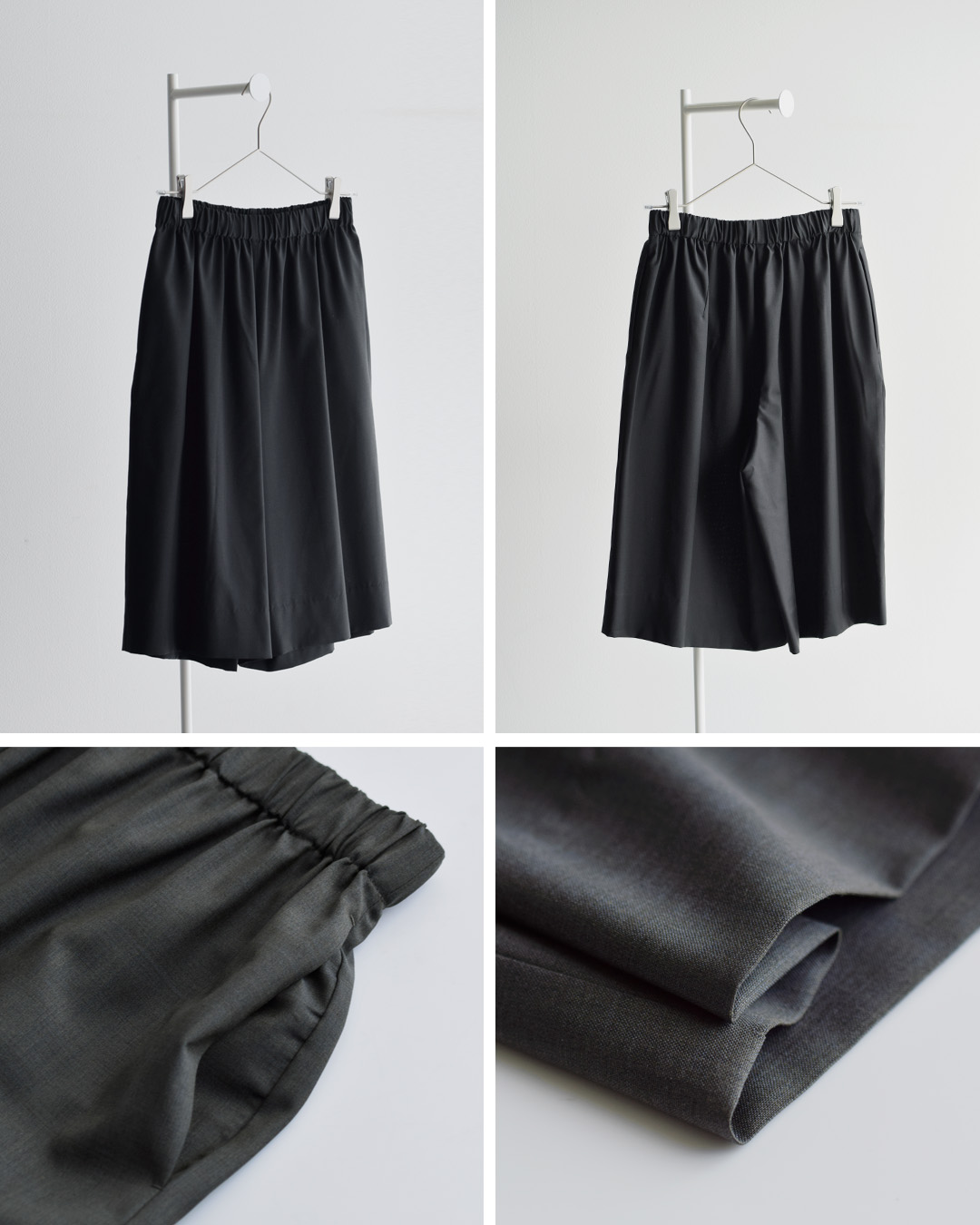 LOEFF(ロエフ)ウールトロ キュロットパンツ 8819-2-000001