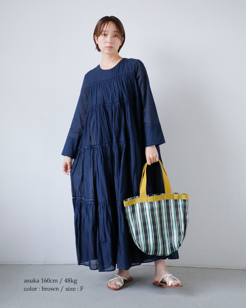 Pasand by ne Quittez pas(パサンド バイ ヌキテパ)マルチストライプメッシュポーチ付きトートバッグ“MultiStripeMeshToteBagWithPouch”882061pb1