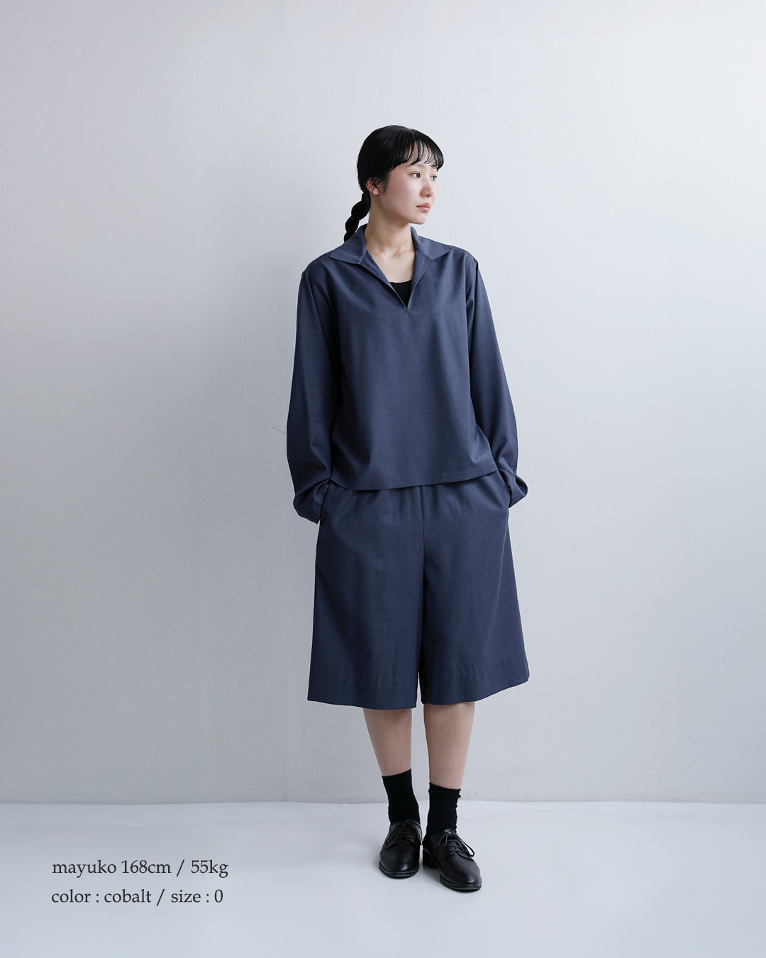 LOEFF(ロエフ)ウールトロ スキッパーシャツ 8881-2-000004