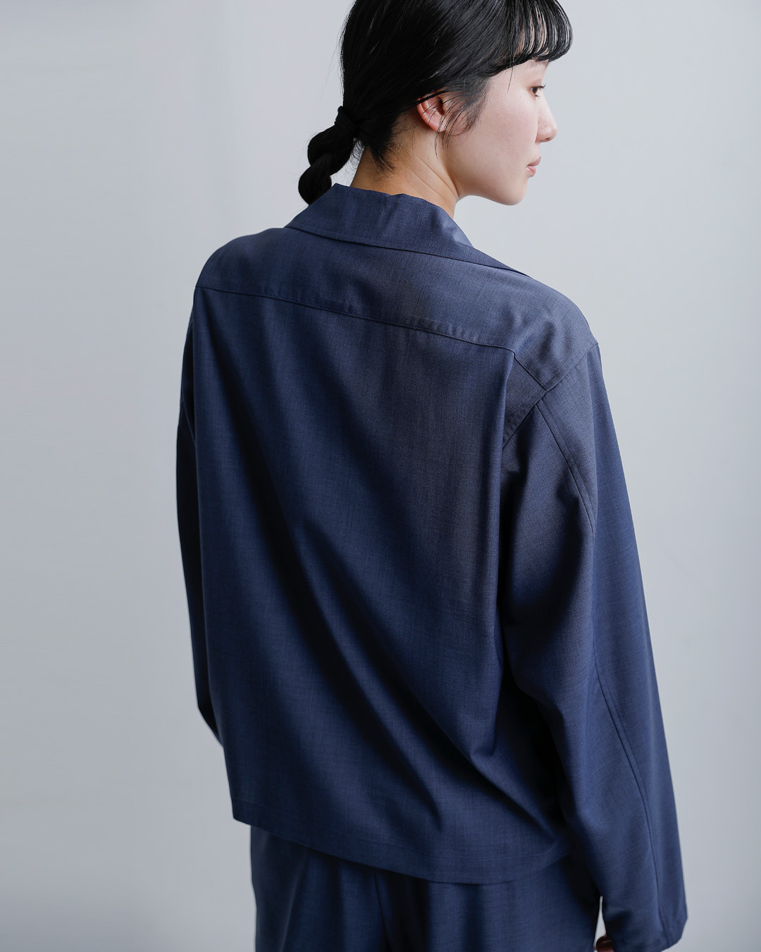 LOEFF(ロエフ)ウールトロ スキッパーシャツ 8881-2-000004