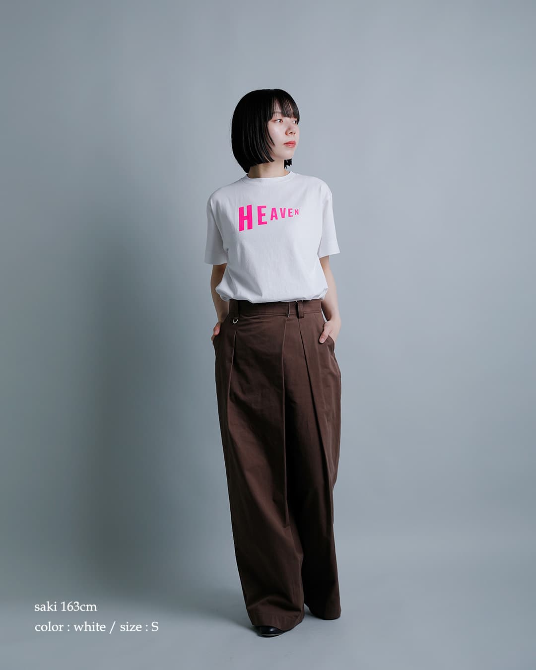 NECESSARY or UNNECESSARYコットン プリント 半袖 Tシャツ “HEAVEN-T” 90012329