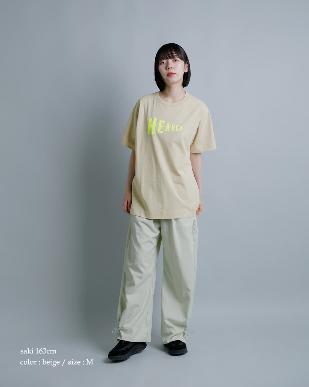 NECESSARY or UNNECESSARYコットン プリント 半袖 Tシャツ “HEAVEN-T” 90012329