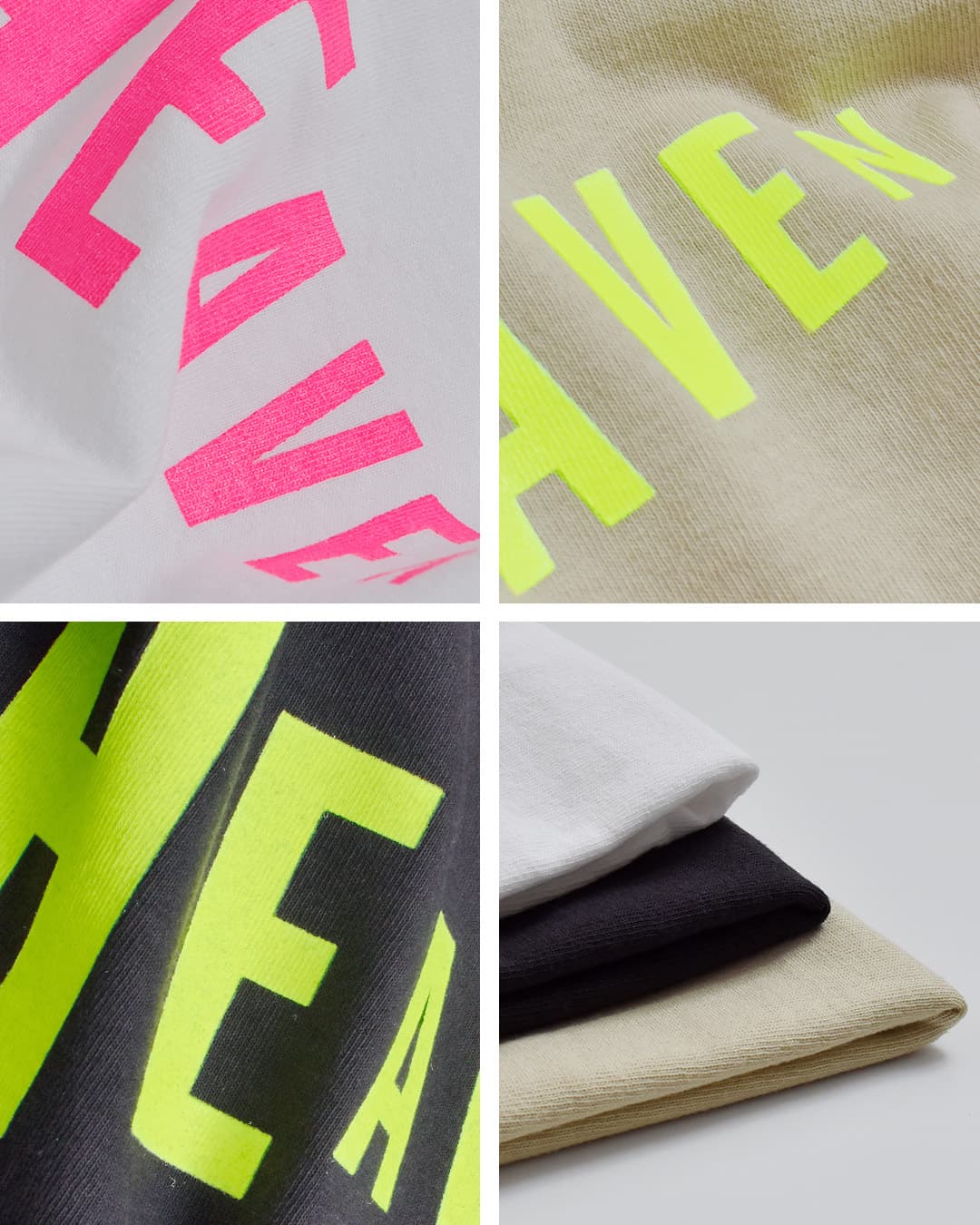 NECESSARY or UNNECESSARYコットン プリント 半袖 Tシャツ “HEAVEN-T” 90012329