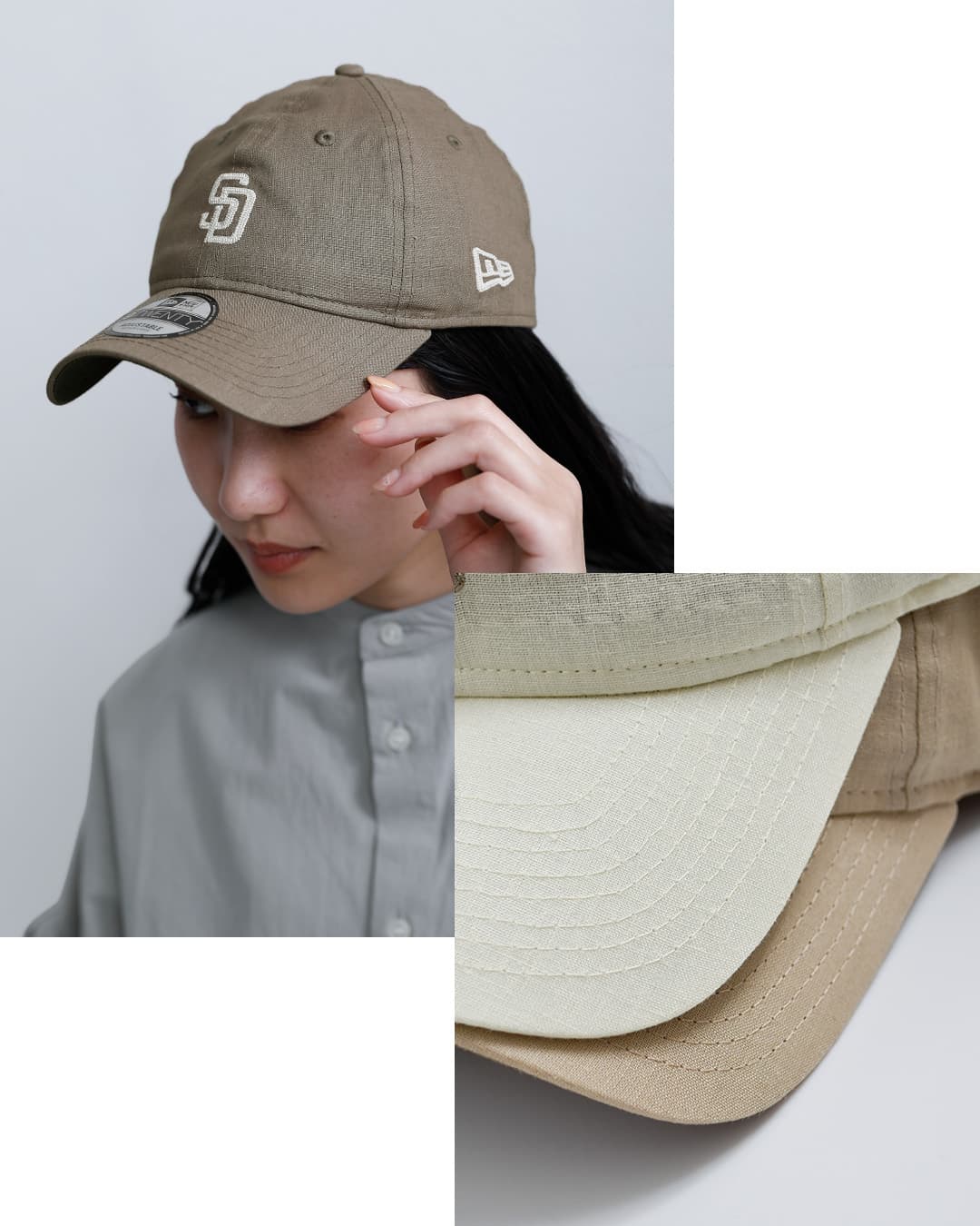 NEW ERA9TWENTY コットンリネン キャップ 920-cotlin