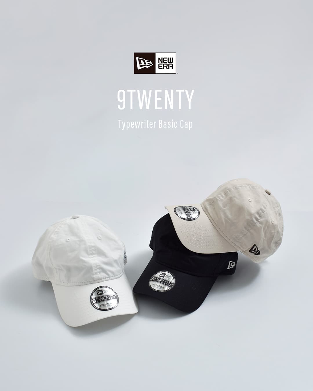NEW ERA9TWENTY タイプライター ベーシック キャップ 920-tw