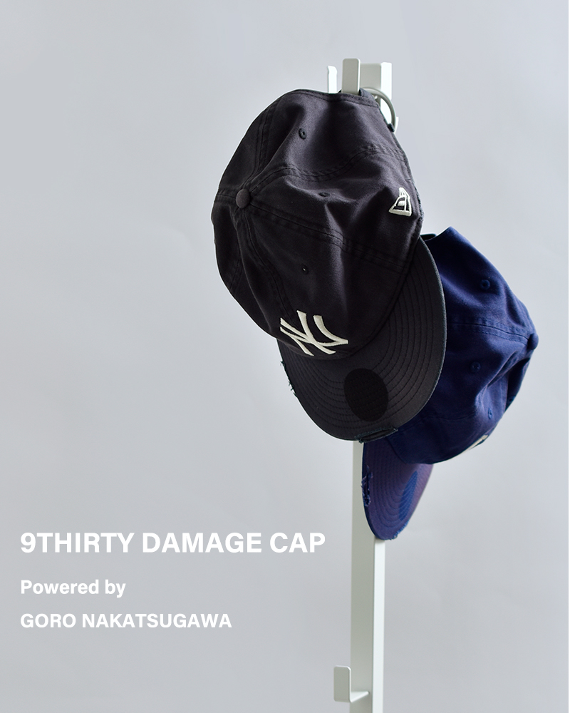 NEW ERA(ニューエラ)9THIRTYダメージキャップPoweredbyGORONAKATSUGAWA930-goro
