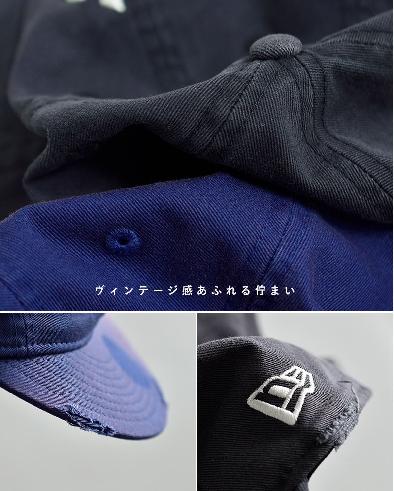 NEW ERA(ニューエラ)9THIRTYダメージキャップPoweredbyGORONAKATSUGAWA930-goro